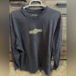Abercrombie & Fitch Dark Gray Long Sleeve Tee